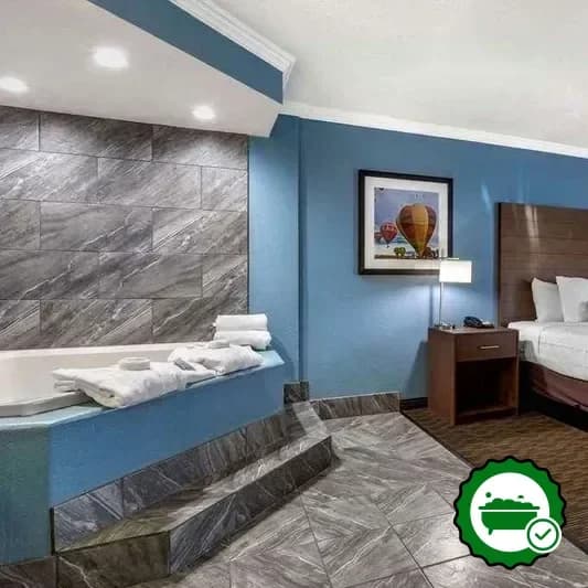 Private in-room hot tub
