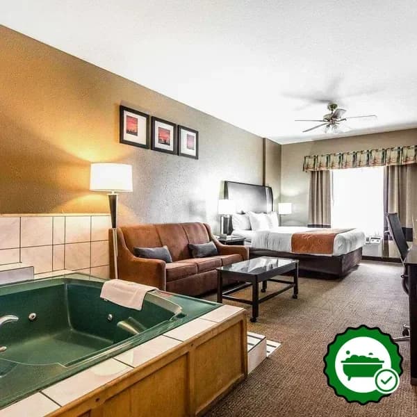 Private in-room hot tub