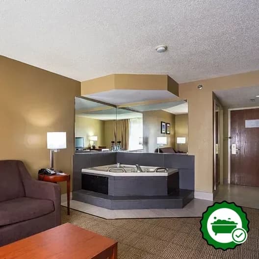 Private in-room hot tub