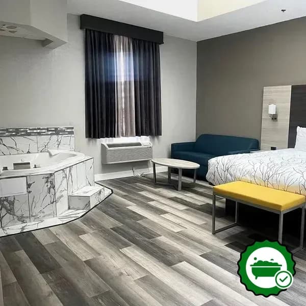 Private in-room hot tub