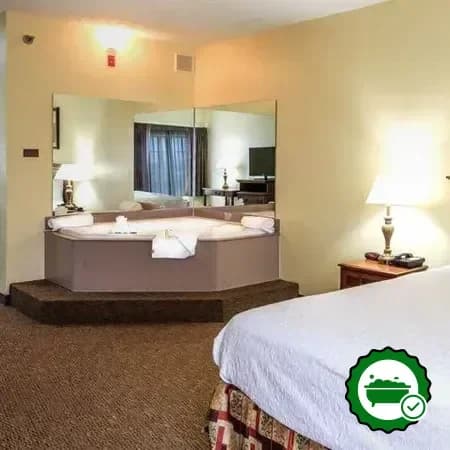 Private in-room hot tub