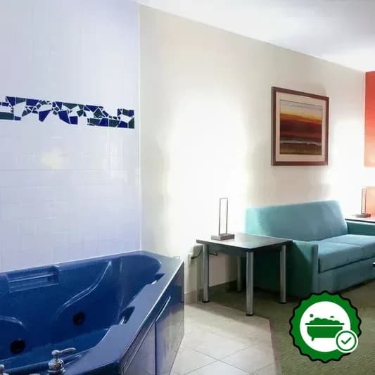 Private in-room hot tub