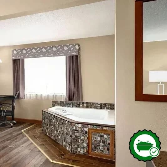 Private in-room hot tub