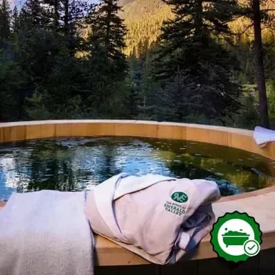 Private outdoor hot tub
