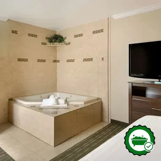 Private in-room hot tub