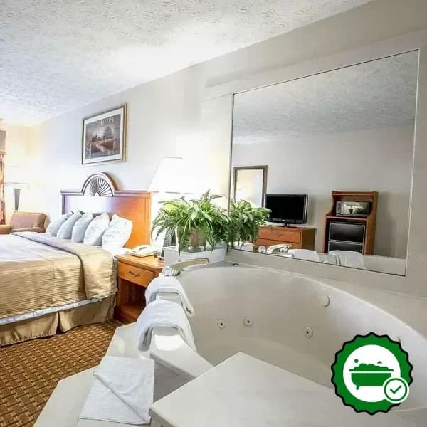 Private in-room hot tub