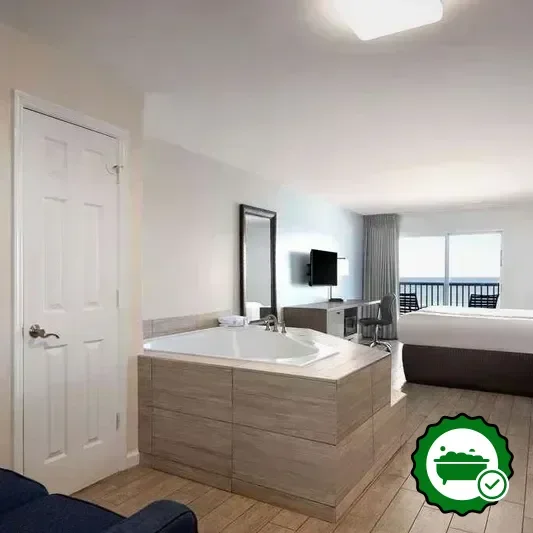 Private in-room hot tub