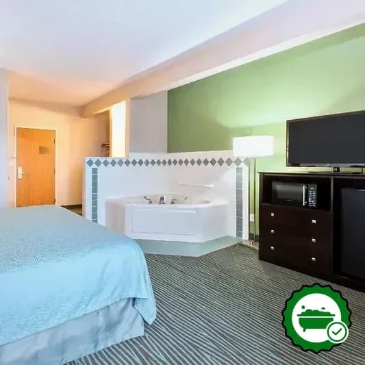 Private in-room hot tub