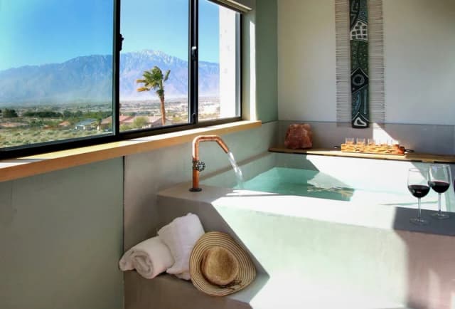 Private in-room hot tub