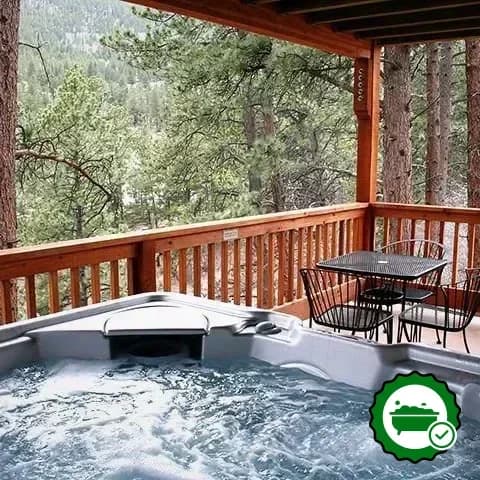 Private outdoor hot tub