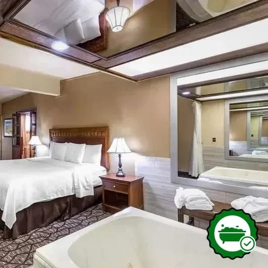 Private in-room hot tub