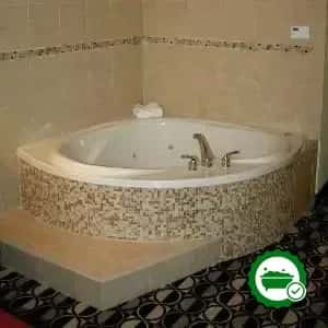 In-room jacuzzi tub at Holiday Inn St. Louis-Fairview Heights, an IHG hotel in Fairview Heights, IL
