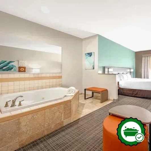 Private in-room hot tub