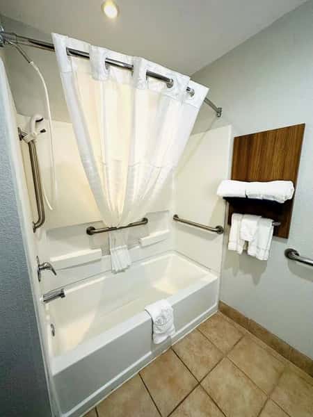Deep soaking bathtub at Microtel Inn & Suites by Wyndham Houma