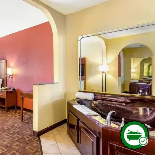 Private in-room hot tub