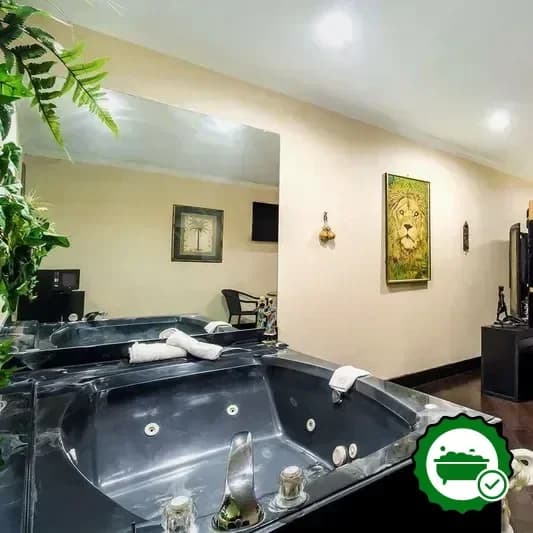 Private in-room hot tub