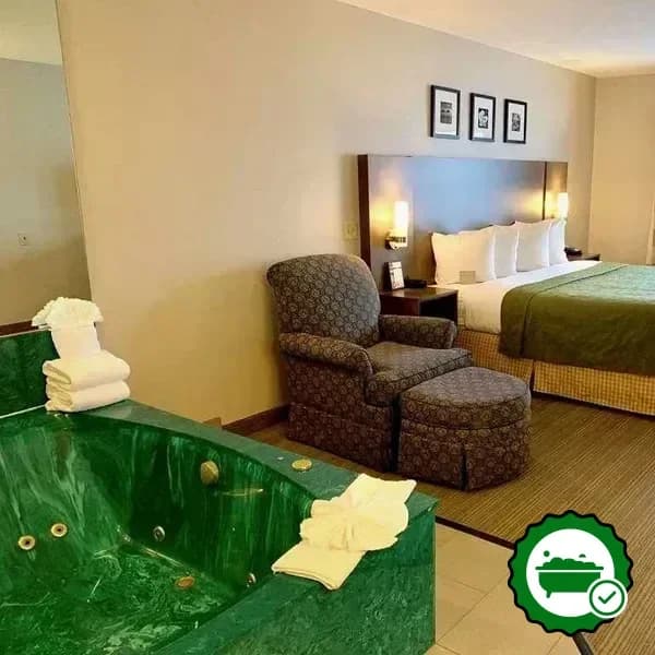 Private in-room hot tub