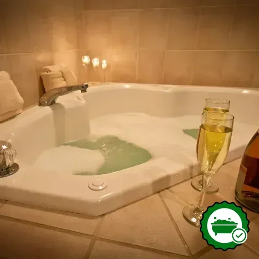 Private in-room hot tub