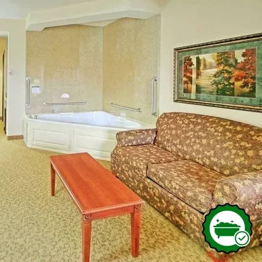 Private in-room hot tub