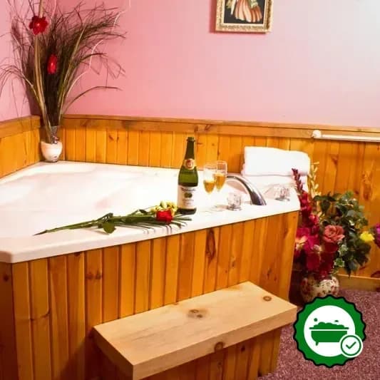 Private in-room hot tub