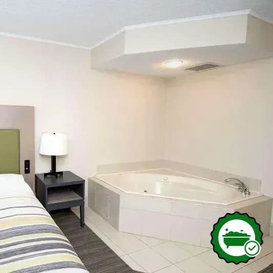 Private in-room hot tub