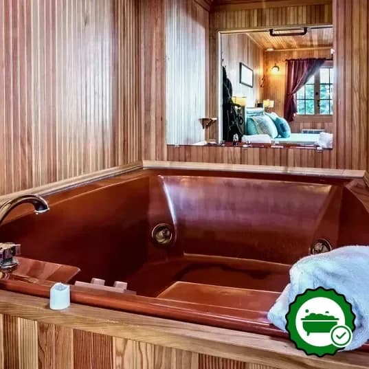 Private in-room hot tub