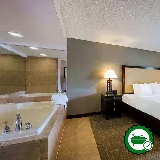 Private in-room hot tub