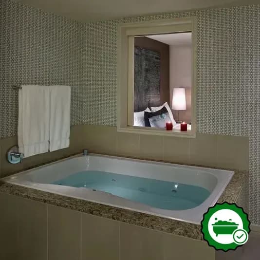 Private in-room hot tub