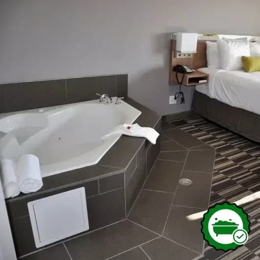 Private in-room hot tub