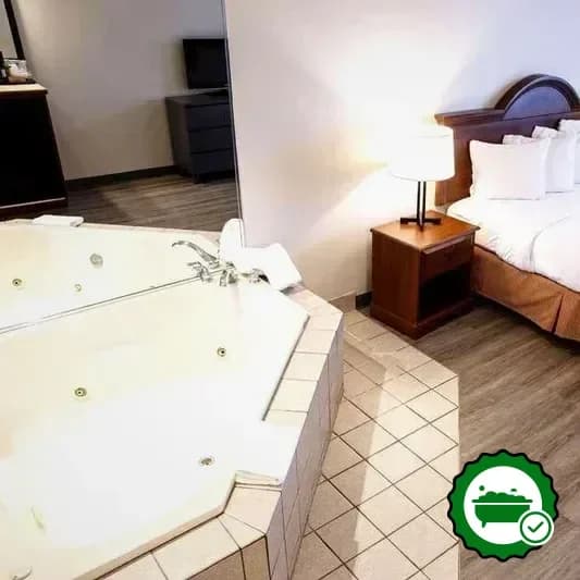 Private in-room hot tub