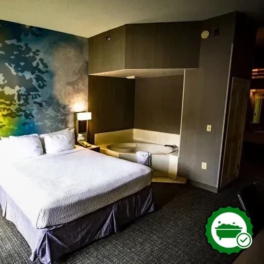 Private in-room hot tub