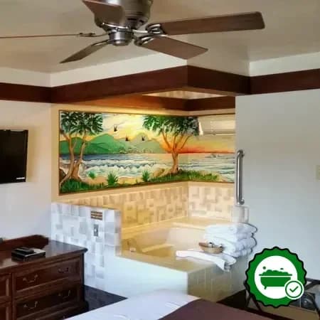 Private in-room hot tub