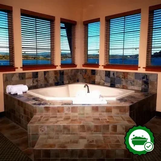 Private in-room hot tub