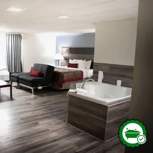 Private in-room hot tub