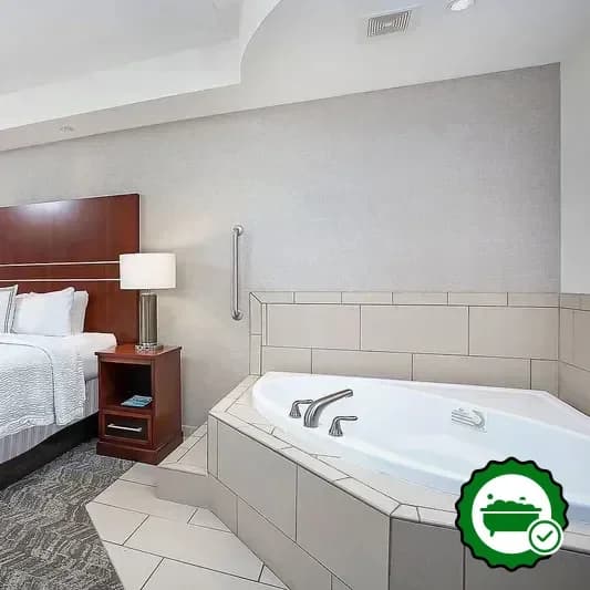 Private in-room hot tub