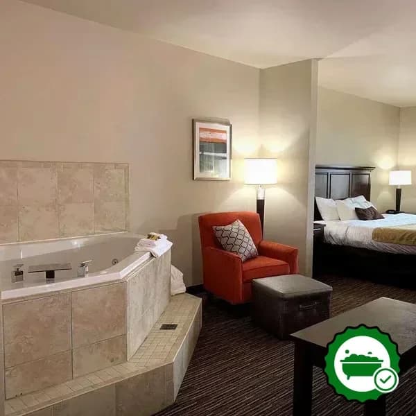 Private in-room hot tub