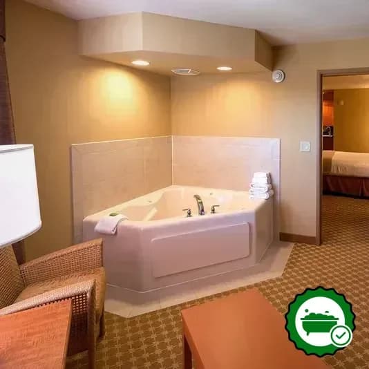 Private in-room hot tub