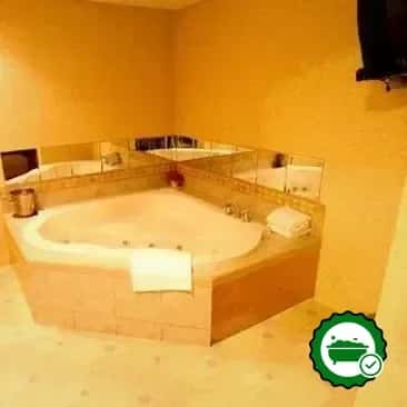 In-room hot tub at Sandwich Lodge & Resort in Sandwich, MA