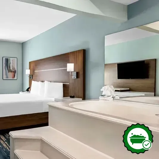 Private in-room hot tub