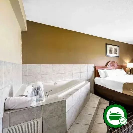 Private in-room hot tub