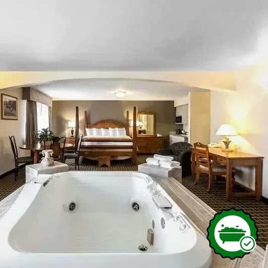 Private in-room hot tub