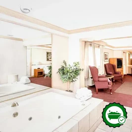 Private in-room hot tub