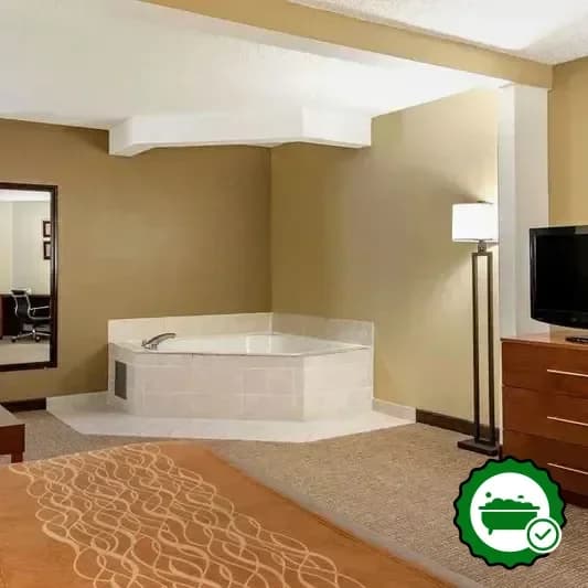 Private in-room hot tub