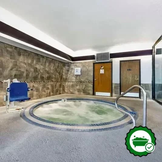 Shared indoor hot tub