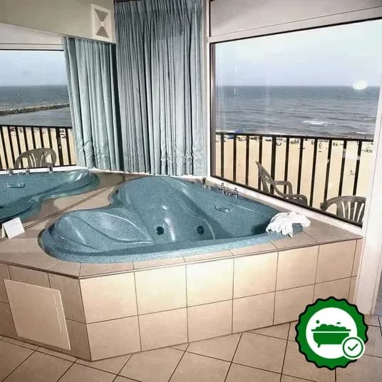 Private in-room hot tub
