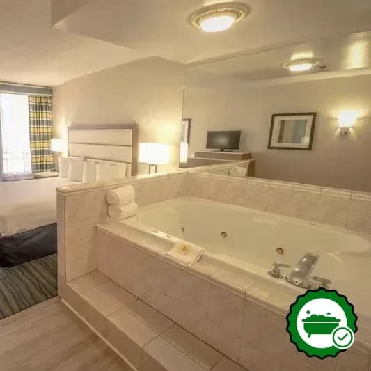 Private in-room hot tub