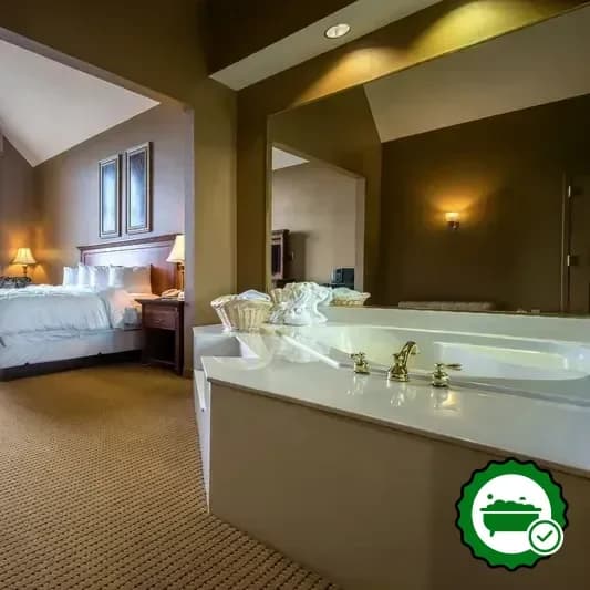 Private in-room hot tub