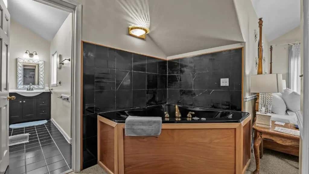 In-room hot tub at Black Bear Manor in Mountain Village, CO
